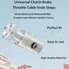 amavoler 10Pcs Universal Clutch Brake Throttle Cable Ends Stops 1/8"