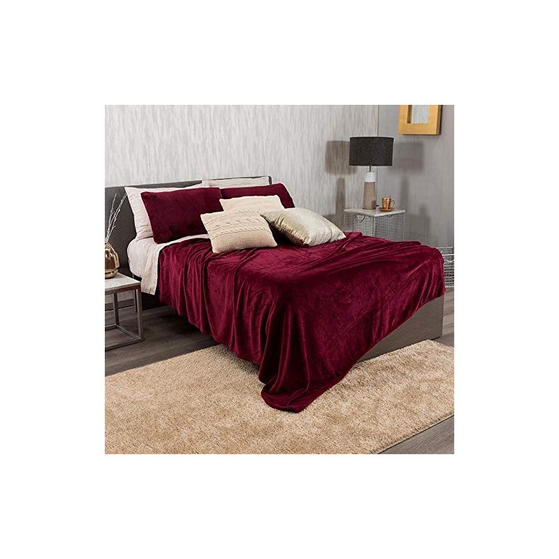 Vianney COBERTOR Ligero FRAZADA Tinto