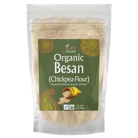 Jiva Organics Organic Chickpea Flour, Besan 2 Pound - Non-GMO, Gram Flour Fine - Vacuum Packed