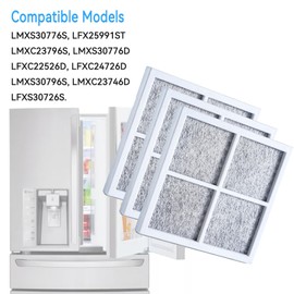 Air Filter for LG LMXS30776S, LFX25991ST, LMXC23796S, LMXS30776D, LFXC22526D, LFXC24726D, LMXS30796S, LMXC23746D, LFXS30726S Refrigerator Fresh Air Filter Replacement.