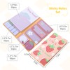 Life is Berry Sweet Sticky Notes,Strawberry Notepad Blackboard,Self-Stick Note Pads,Plant