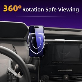 soukeo Upgraded Car Phone Holder Fits for Toyota BZ4X 2023 2024, Subaru Solterra 2023 2024 Auto Accessories(Only fit for 8/12.3-Inch Screen),Cradles Adjustable Cell Phone Mount for 4-7 in Phones