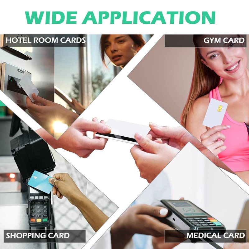 10 Pack SLE4442 Chip Blank Credit Cards with 2 Track