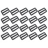 D DrNeeko 20 Pcs 1-1/2 Inch Black Plastic Tri-Glide Slides