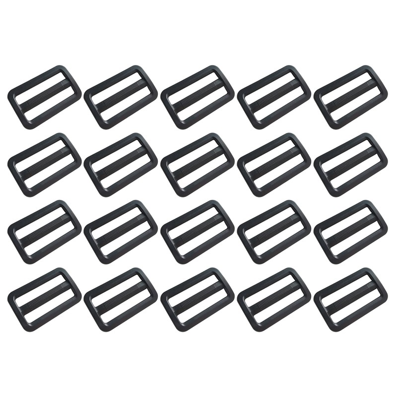 D DrNeeko 20 Pcs 1-1/2 Inch Black Plastic Tri-Glide Slides