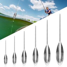 Riisoyu Fishing Sbirolino Set, 6 Pieces Slow Sinking Set 8 g - 25 g Sbirolino Floating Float Fishing Trout Sinking Set Float Trout Bait Ideal