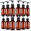 Tessco for you 12 Pack Amber Soap Dispenser Empty Plastic