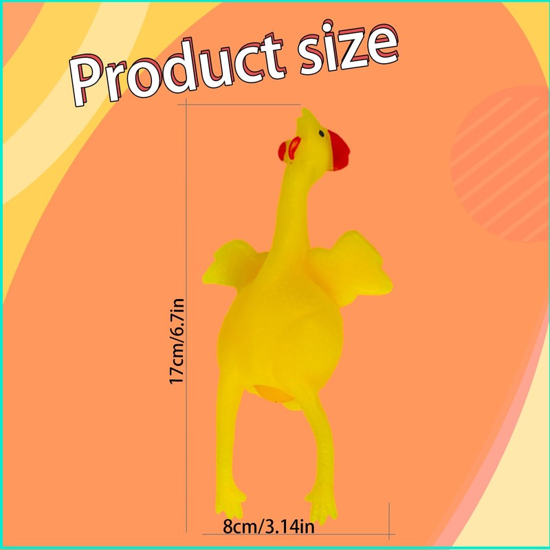 YOYOSTORE 16cm Funny Squishy Toys Chicken and Eggs Stress Relieve