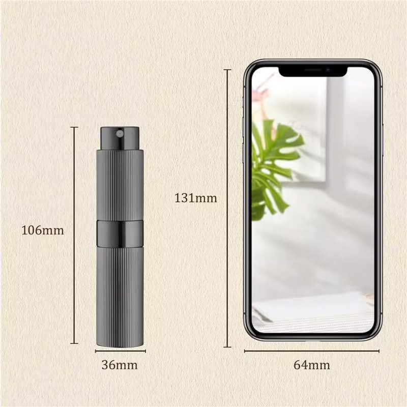 Lisapack 8ml Perfume Atomizer Spray Bottle, 1pcs Travel Cologne Sprayer