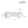 Pack of 10. Offgridtec Door Lock for Baby Drawer Lock