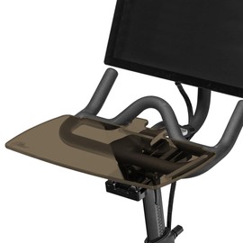 TFD The Tray | Improved Tray for Peloton Bike (orginals) - Work & Ride with Your Phone, Laptop, Book or Tablet (Tray V2, Acrylic Dark)