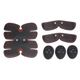 Intelligent Abdominal Muscle Sticking Abdomen Trainer Cervical Spine Instrument Fitness Instrument(Red battery type(1 
abdomen sticking 2 arm sticking 3 host) )