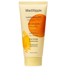 Mad Hippie Luminizing Facial SPF, Daily Protective Serum, 29 SPF Moisturizer & Mineral Sunscreen Face Lotion, Zinc Oxide Mineral Face Sunscreen, Sun Skin Care, Reef Safe, 2 Oz. | Mad Hippie