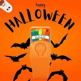 EMF Meter, Magnetic Field Detector, Portable Electromagnetic Field Emf Reader, Multi Segment LED Display Ghost Hunting Paranormal Equipment Tester 50Hz-20, 000Hz, Orange