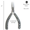 The Beadsmith Bent Chain Nose Pliers – Zebra Print Line