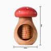 Estika Wooden Nutcracker, Red Toadstool, Nutcracker, Wooden Mushroom, Walnut