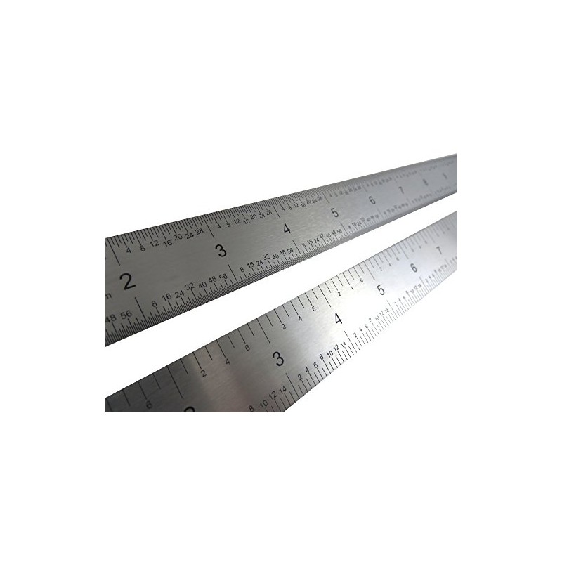 Taytools 24" Rigid Machinist Rule Ruler Hardened Spring Steel 4R