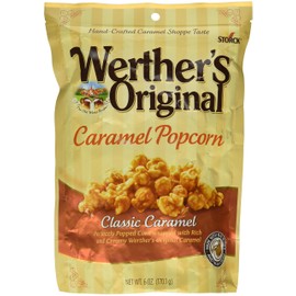 Werther's, Original, Caramel Popcorn, Classic Caramel, 6 Ounce Bag (Pack of 3)