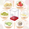 Cup Slicer Fruit,Stainless Steel Fruit Slicer Cutter Cup,Vegetable Speed Slicer