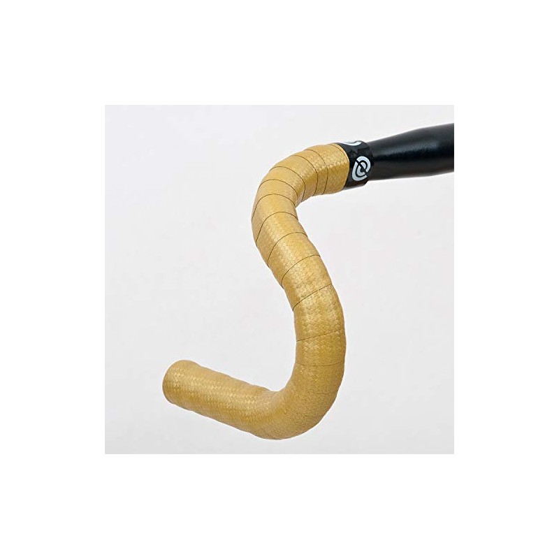 Bike Ribbon Uni BikeRibbon Handlebar Tape, Carbon Gold, One Size