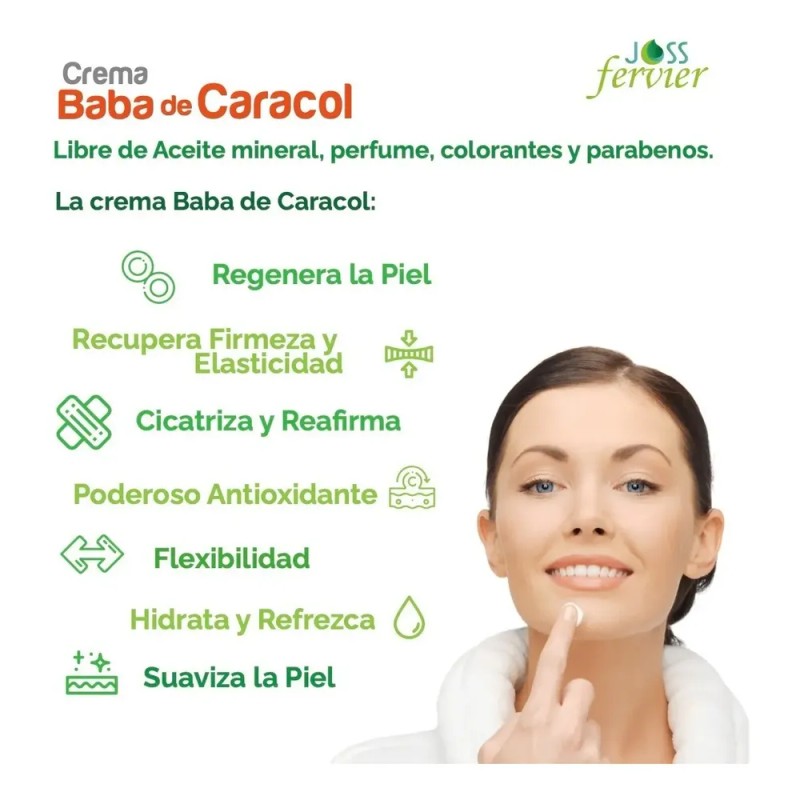 Crema Baba De Caracol Con Ácido Hialurónico