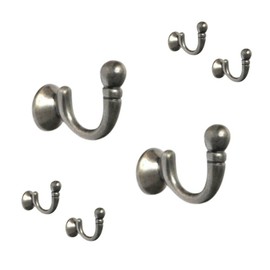 Ball End Curtain Holdbacks Hooks Gun Metal Ball End Curtain Holdbacks Hooks U Shaped Curtain Tie Hooks Curtain Drapery Hold Back Tie Back Hooks for Curtains Clothes Coat Hanger Hooks Pack of 2.