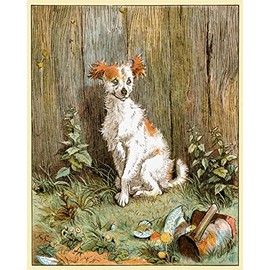 Canvas Poster An Elegy on the Death of a Mad Dog Story Literature Children Book Ilustration 16" X 20" Image Size Repro on Canvas Shipped Rolled Up