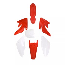 Unbranded Red Plastics Fender Fairing Kit w/ Bolts For Honda CRF70 XR70 Pit Dirt Bike DB17