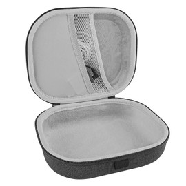 Geekria Shield Headphones Case Compatible with Plantronics HW520, BackBeat FIT505, BackBeat FIT500 Case, Replacement Hard Shell Travel Carrying Bag with Cable Storage (Grey)