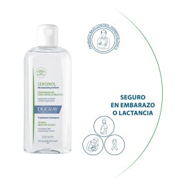 Shampoo Tratante Ducray Sensinol 200 ml para Cuero Cabelludo Sensible con Comezón