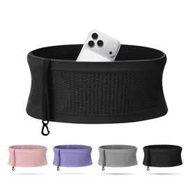 AOY Running Pouch [Non-Shaking Belly Wrap Type, Active from Jogging to Marathon] Waist Pouch Non-Shaking Ultra-Lightweight Compact Smartphone Stretchable Breathable Washable Jogging Walking Marathon