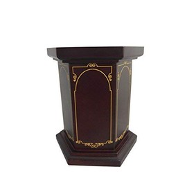 Mahogany Wood Charity Donation Coin Collection Box Beautiful for Office Desk Or Conference Room (Furniture Brown)