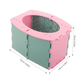 Operitacx Klappbare Töpfchentoilette Für Wiederverwendbare Toilettenlösung Für Unterwegs Für Reisen Outdoor Aktivitäten Für Jungen