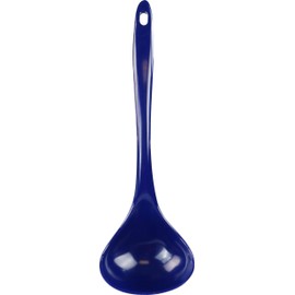 Reston Lloyd Melamine Soup Ladle Kitchen Utensil, Premium Quality Utensil with Heat Resistant Ergonomic Handle, Durable BPA-Free Plastic, 10.5 inch long, One Piece, Indigo
