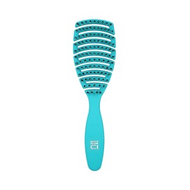 TB TOOLS FOR BEAUTY T4B ILU MY HAPPY COLOR Detangling Hair Brush for Combing and Smoothing Dry and Wet Hair, for Long and Short Hair, Made of Synthetic Bristles (Ocean Blue)