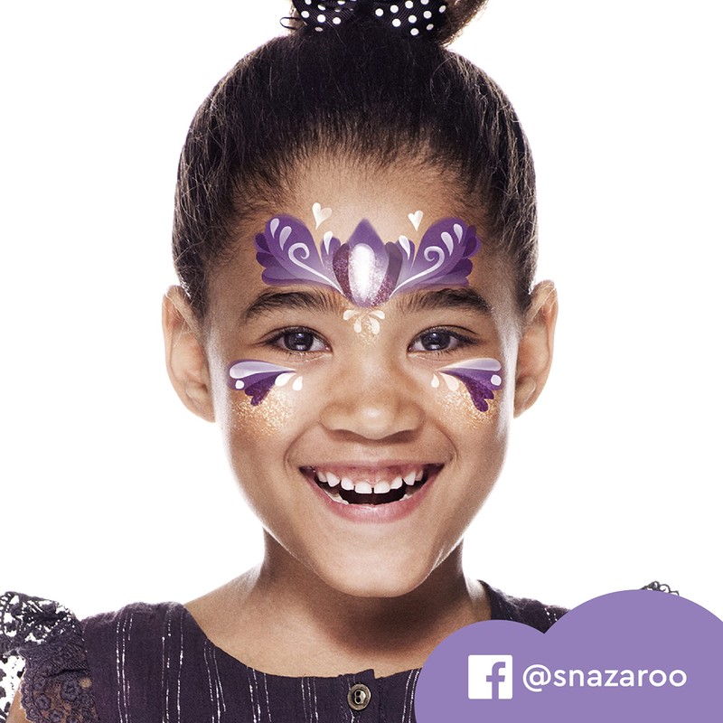 Snazaroo Schminkset für Mädchen,Schminkpalette mit Pinsel, Schwämmchen und Anleitung (engl.),
