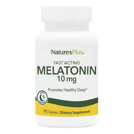 NaturesPlus Melatonina 10 mg 90 Tabletas Veganas Libre de Gluten                                                                                      