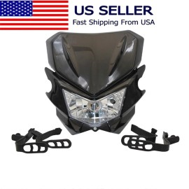 100% Dirt Bike LED Headlight, Motorcycle Head Light Universal for Most Dirt Bikes