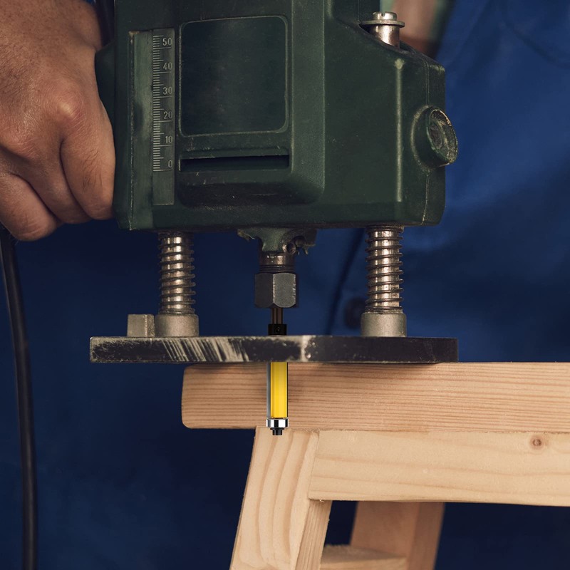 MEIGGTOOL 1-1/2 Inch Flush Trim Top and Bottom Bearing Router