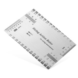 Gjinxi String Action Gauge Ruler, Guitar Height Gauge Set Up Tool, Guitar Repairing Luthier Action Gauge for Electric Bass and Acoustic Guitar, Setup Measuring Tool Kit for Guitar, Mandolin, Banjo