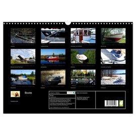 Boote (Wandkalender 2025 DIN A3 quer), CALVENDO Monatskalender [Calendar] tinadefortunata