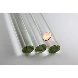 Devardi Glass Thick Boro Rods, 3 Clear 24mm Glass Rods, COE 33