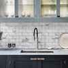 Vamos Tile 100-Piece Glossy Statury White Peel and Stick Backsplash