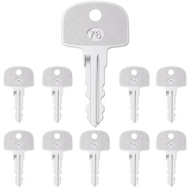Heavy Ignition Keys, 10Pcs 601 Sany Key fits Sany Mini Excavator Crane Ferris Mower Bluebird School Polaris Snowmobile Broderson and Bus