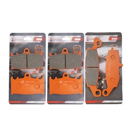 LE LEFOSSI Front Rear Carbon Fiber Brake Pads Compatible with for Kawasaki VN 1700 Vulcan Voyager Vaquero 2009-2014 2015 2016 2017 2018 2019 2020 2021 2022, VN 2000 Classic LT Ltd 04-10 FA158F FA231R