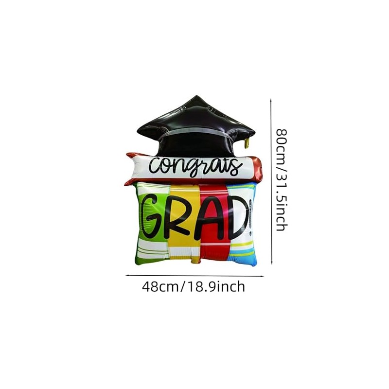 Dzrige Graduation Cap Balloons Grad Hat Balloons Congrats Grad Mylar