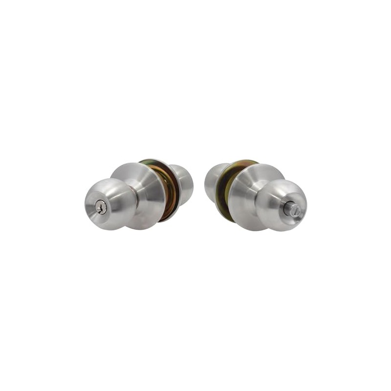 Lock Prolok 21POP Pomo cilíndrico bola función entrada, acero inoxidable,