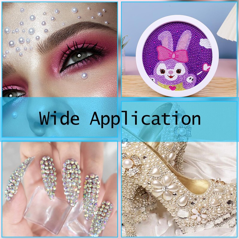 4 Pcs Rhinestone Picker Tool, Self Adhesive Wax Pencil for