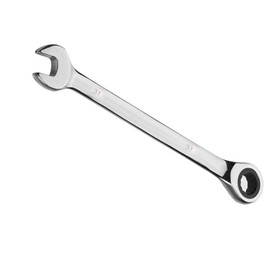 Vokenforu 27mm Ratchet Spanner, Ratcheting Combination Wrench, Hardened Chrome Vanadium Steel Open End Spanner Metric