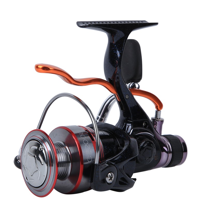 Hand Brake Metal Spool Fishing Wheel 6 Bearings Lure Rear